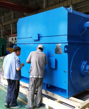 為延安某電廠(chǎng)配套的YKS水冷高壓電機